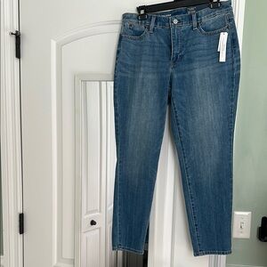 Talbots Blue Ankle Cropped Jeans Slim Fit